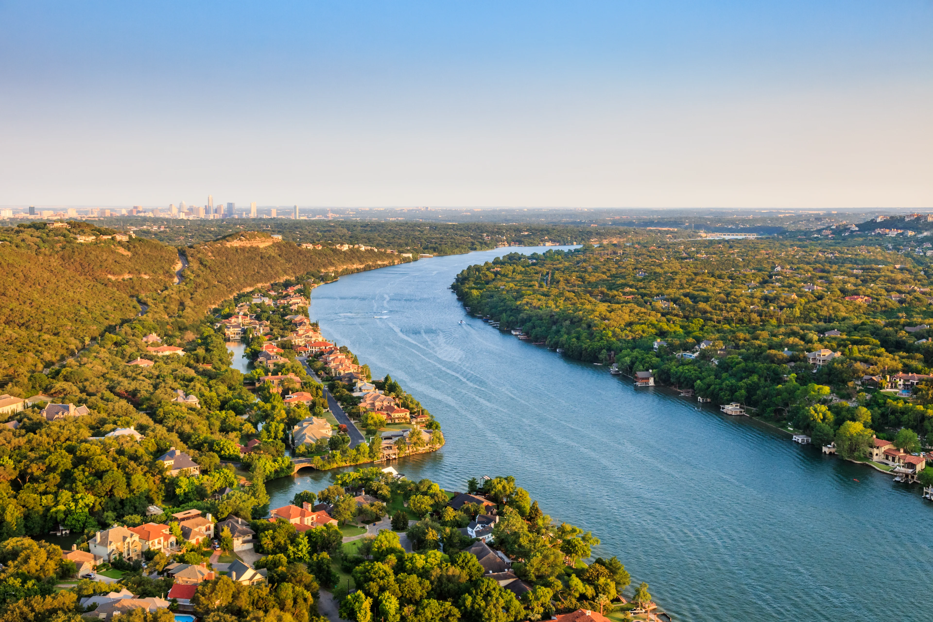 Aerial view from Provence located in Bee Cave, TX.