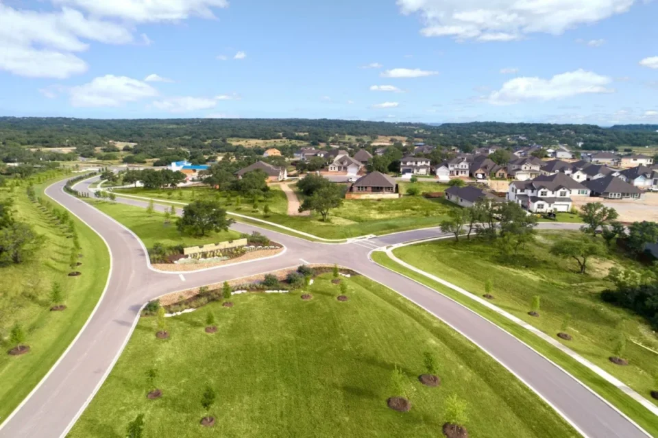 Aerial view of Provence located in Bee Cave, TX.